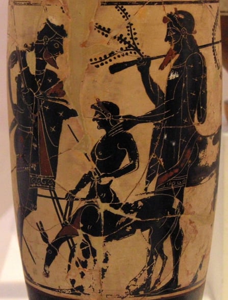 Peleu, Aquiles e o centauro Quron
