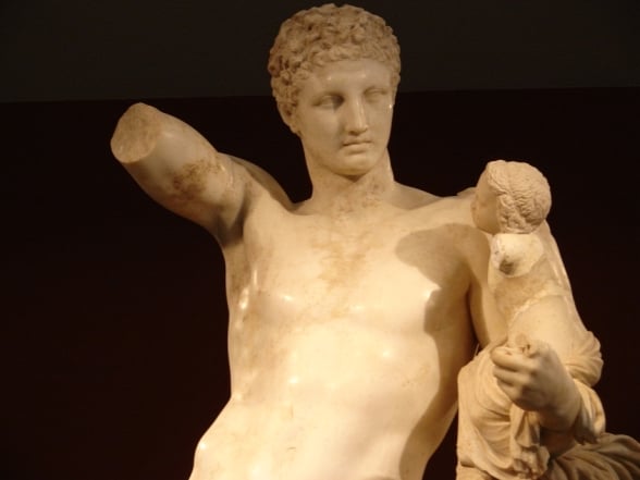 Hermes e Dioniso criana