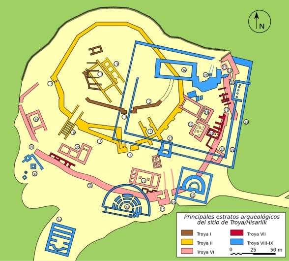 Planos arqueolgicos de Troia