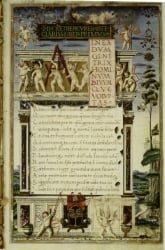 Manuscrito do poema De Rerum Natura