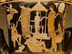 Ifignia, Orestes, Plades e Toas em Turis
