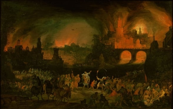 Anquises e o incndio de Troia
