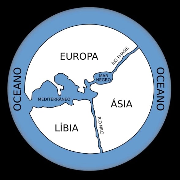 O mapa-mndi de Anaximandro de Mileto