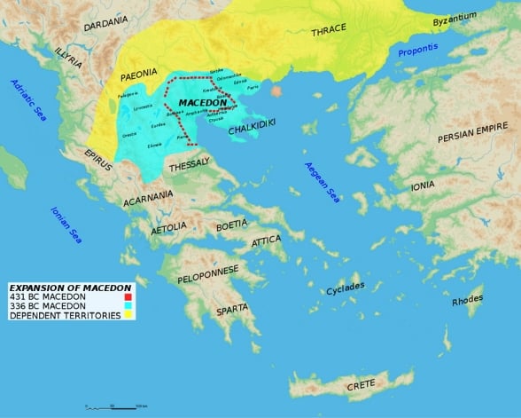 A expanso da Macednia (-431/-336)