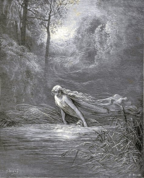 Matelda imerge Dante no rio Lte