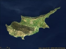 Chipre vista do cu