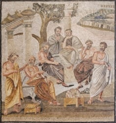 Plato e discpulos na Academia