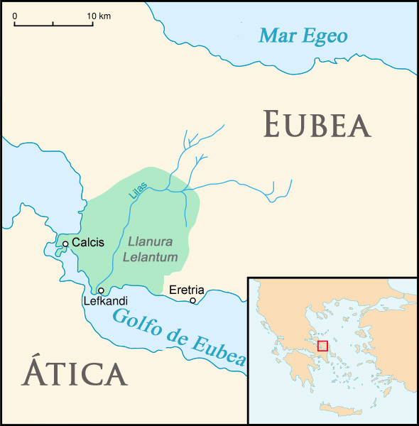 mapa da plancie lelantina